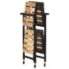 Kitchen Trolley 34.2"x14.2"x31.9" Solid Mango Wood