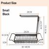 Stainless steel cloth holder, multifunctional sink, Lishui storage towel faucet, retractable sink storage rack, kitchen storage table, storage rack