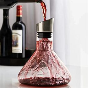 Iceberg Waterfall Fast Red Wine Wine Decanter (Option: Flat Bottom Wine Decanter)