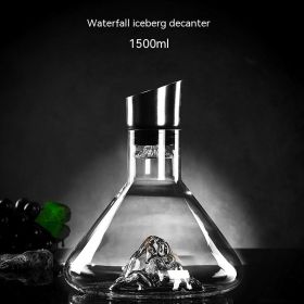 Iceberg Waterfall Fast Red Wine Wine Decanter (Option: Iceberg Wine Decanter 1500ml)